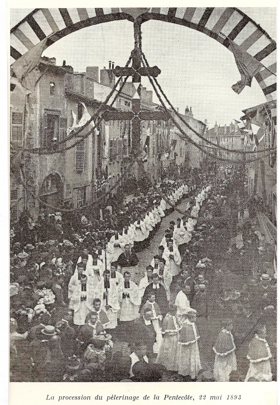 Procession pèlerinage Pentecôte 22 mai 1893
